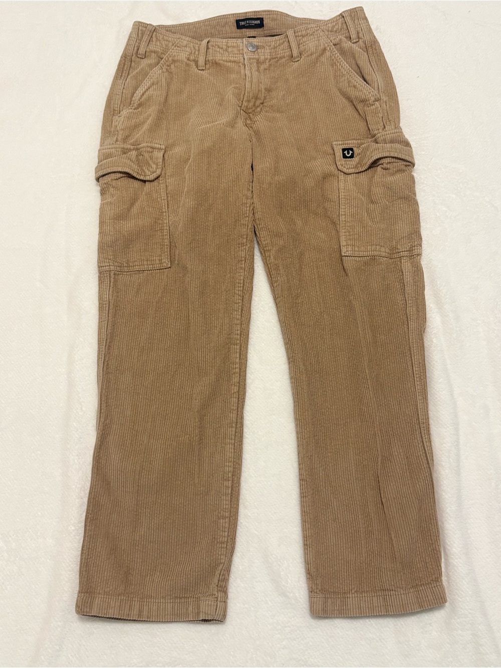 True Religion vintage Men’s Tan Corduroy Cargo Pants